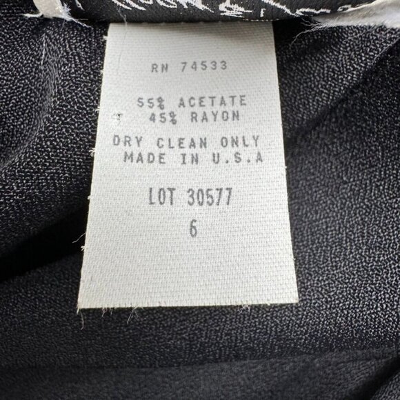 Vintage Jeffrey & Dara by Linda Hutley Black Loose Wide Leg Jumpsuit Size 6 NWT - Picture 8 of 10